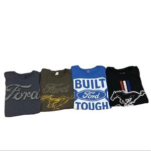 4 t-shirts ford and mustang